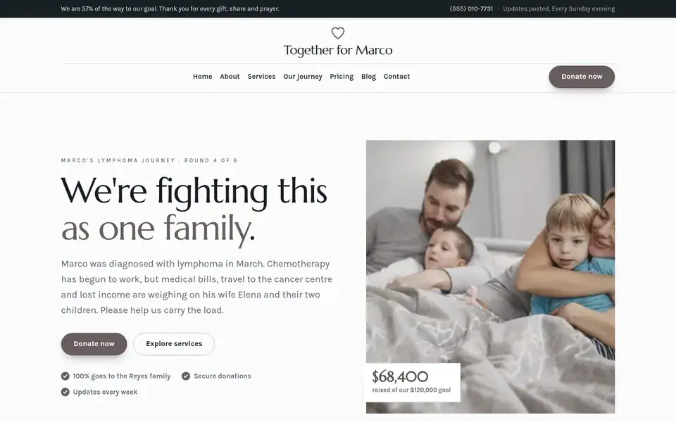 Plain Hope website design for fundraising & nonprofits