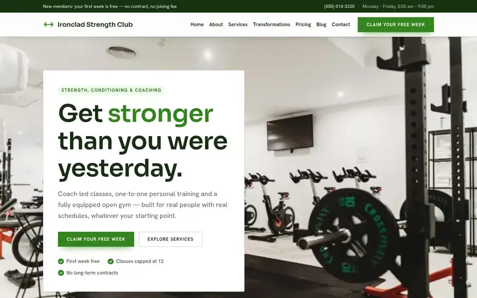 Rep Group website design for fitness & gyms