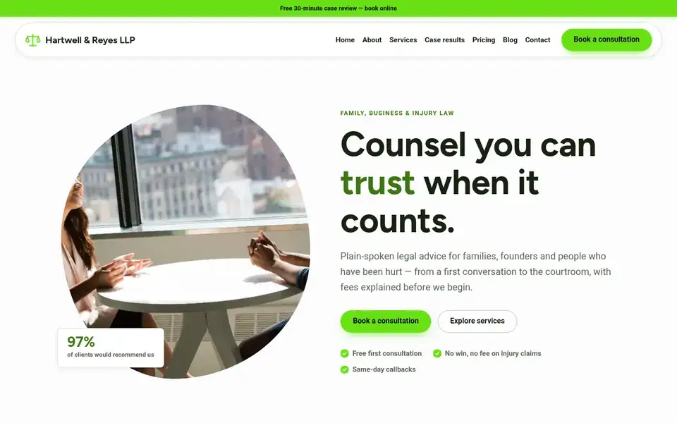 Statute Shop website design for law firms