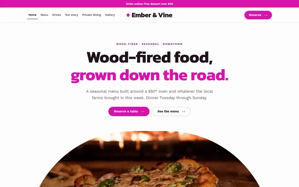 Order Online Shop website design for restaurant & food