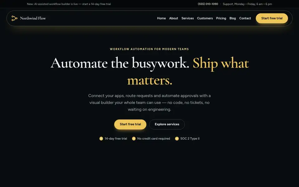 Midnight Cache website design for saas & software