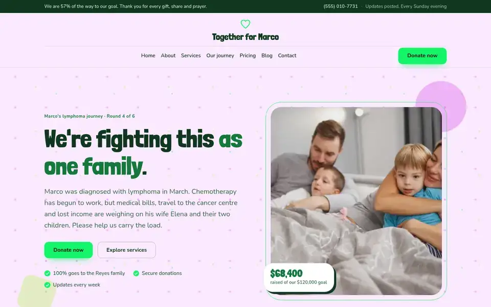 Light Party website design for fundraising & nonprofits