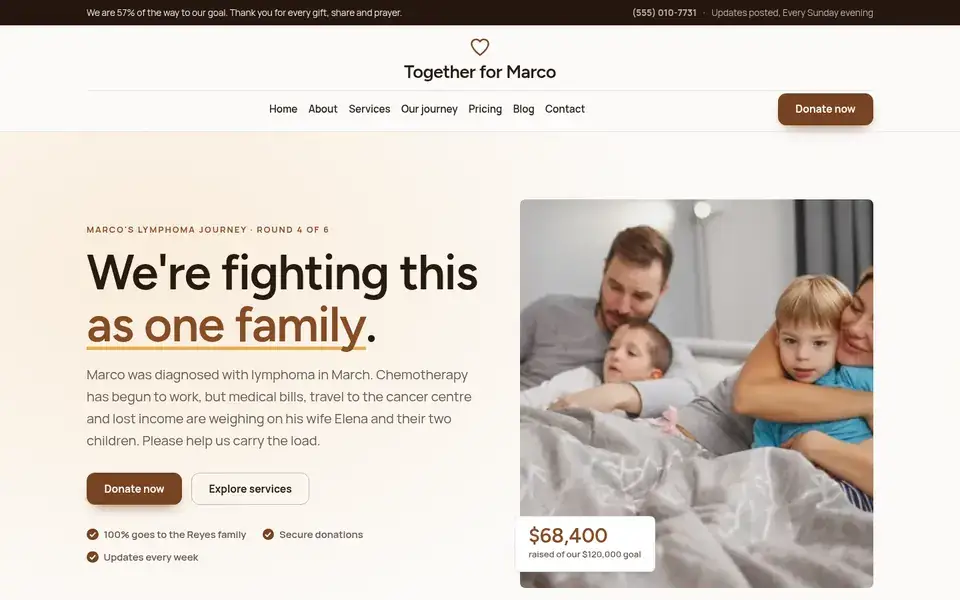 Sterling Hope website design for fundraising & nonprofits